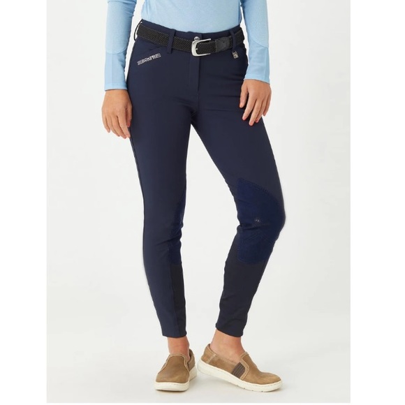 Romfh Sarafina Euro Seat Suede Knee Patch Breeches - Picture 1 of 13